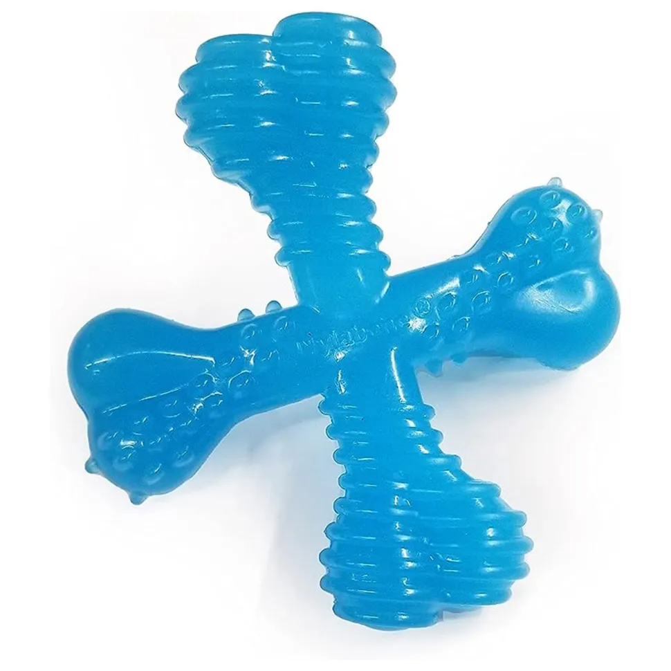 Nylabone Puppy Chew X Bone Chew Toy Beef Small/Regular - Up To 25 Ibs