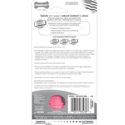 Nylabone Puppy Teething & Soothing Flexible Chew Toy Chicken Flavor Pink XS/Petite - Up To 15 lbs