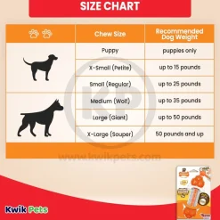Nylabone Sneaky Snacker Chew & Treat Dog Toy Bacon Flavor Orange Medium/Wolf - Up To 35 lbs