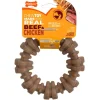 Nylabone Strong Textured Ring Real Beef & Chicken Dog Toy XL/Souper - 50+ lbs