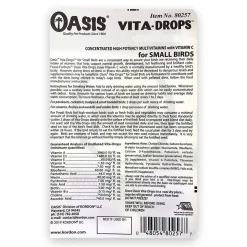 Oasis Vita Drops Multivitamin Supplement for Small Birds 2-oz