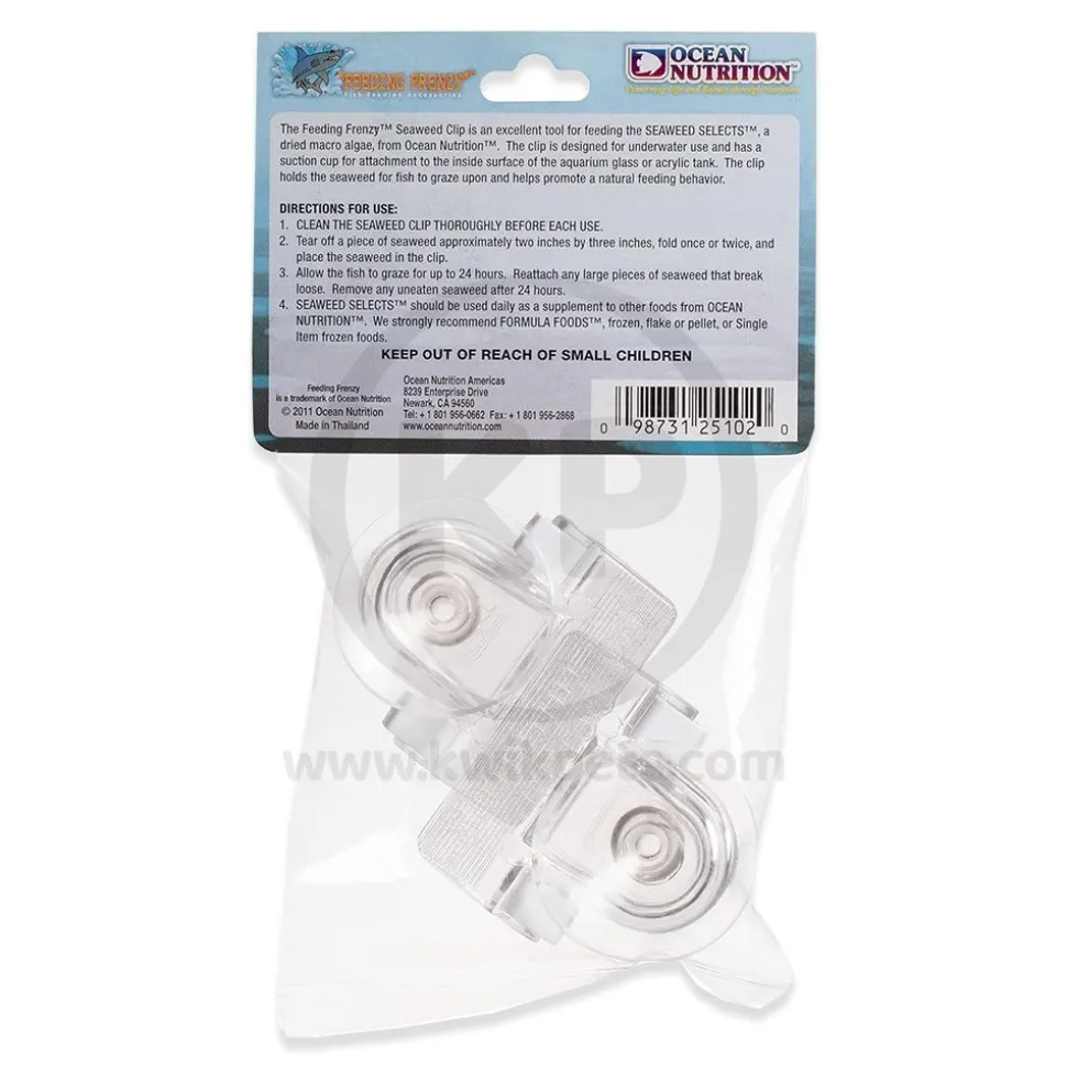 Ocean Nutrition Feeding Frenzy Seaweed Clips Clear 2 Count