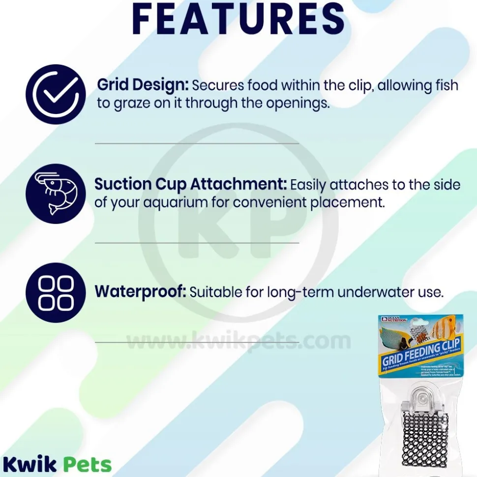 Ocean Nutrition Feeding Frenzy Grid Feeder Clip Black