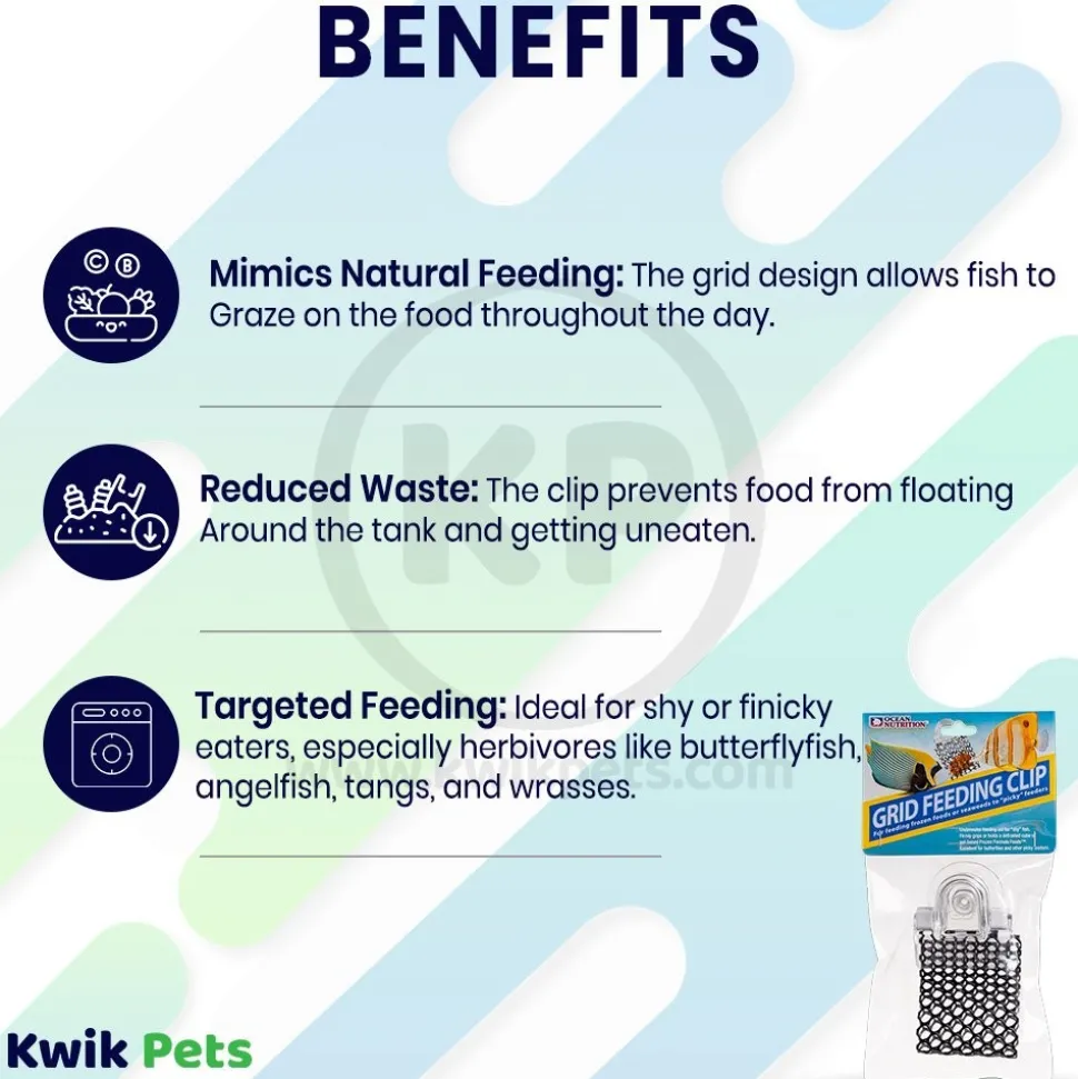 Ocean Nutrition Feeding Frenzy Grid Feeder Clip Black