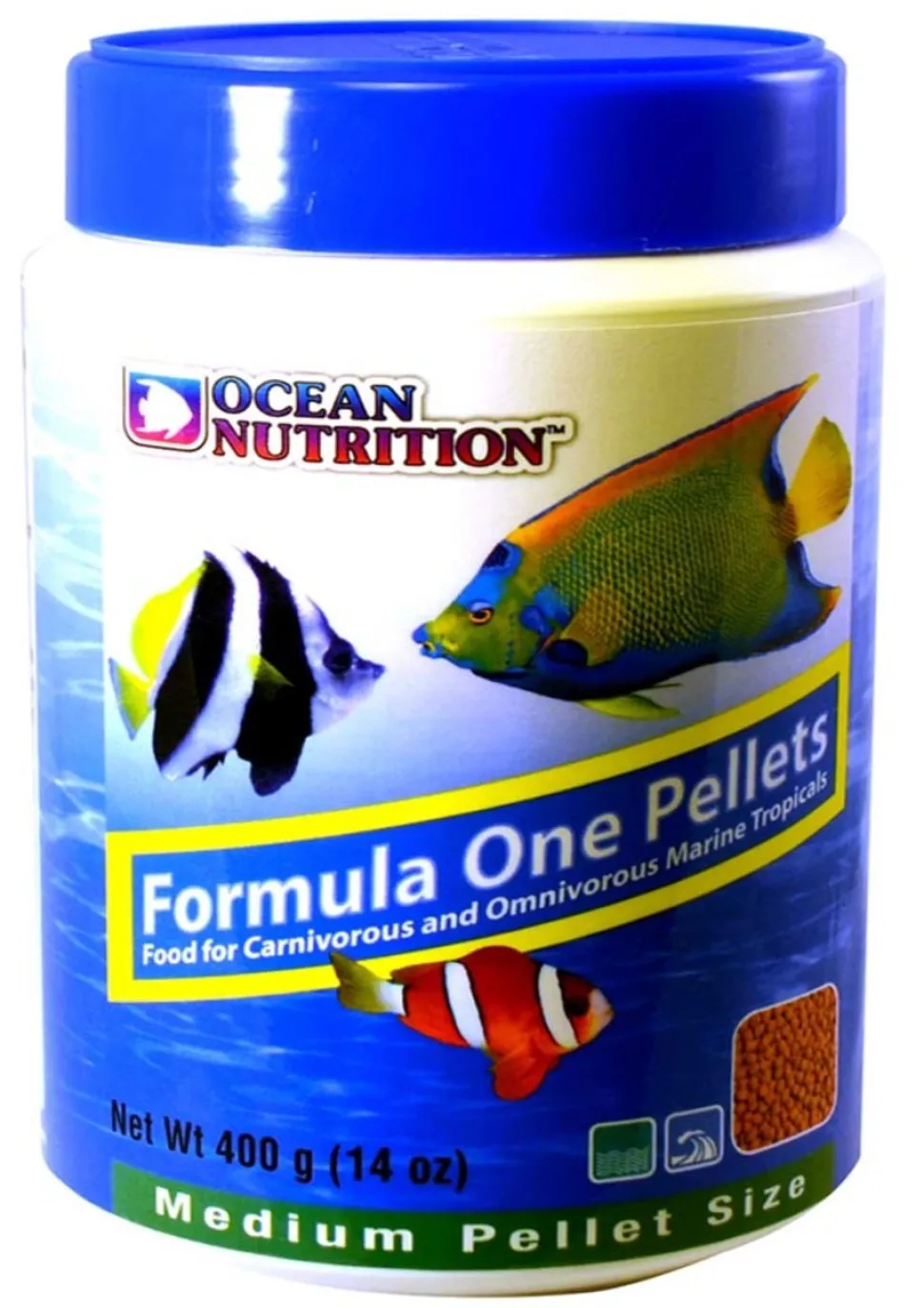 Ocean Nutrition Formula One Marine Pellets Fish Food Medium 14-oz