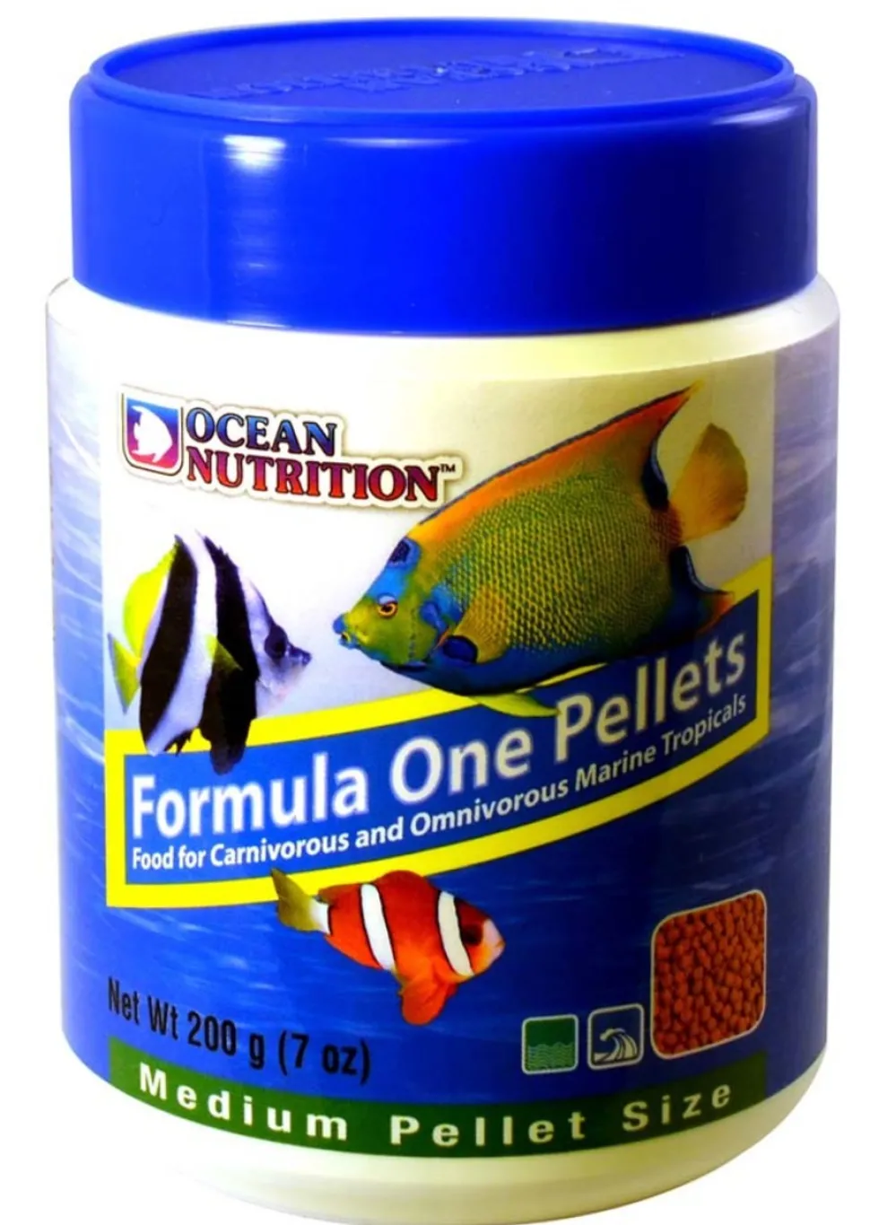 Ocean Nutrition Formula One Marine Pellets Fish Food Medium 3.5-oz