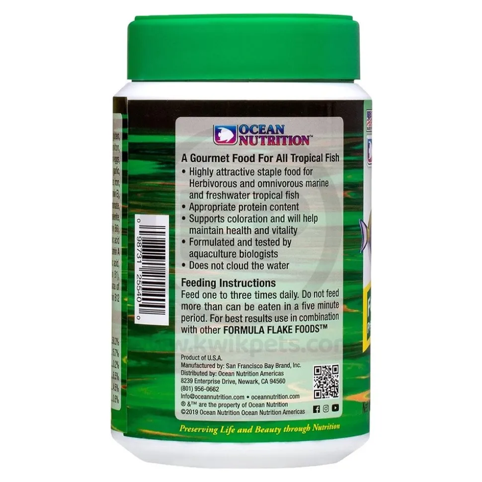 Ocean Nutrition Formula Two Flakes Fish Food 5.5-oz