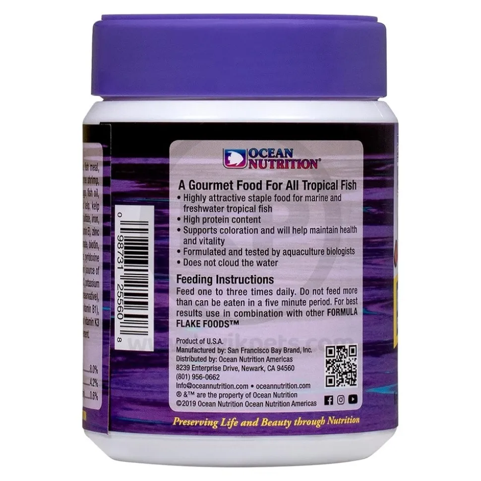 Ocean Nutrition Prime Reef Flakes Fish Food 5.5-oz