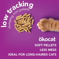 Okocat Low Tracking Clumping Mini Pellets Wood Cat Litter 10-lb