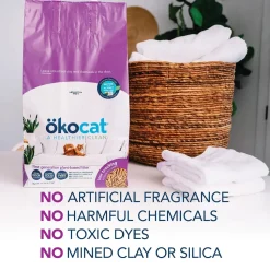 Okocat Low Tracking Clumping Mini Pellets Wood Cat Litter 10-lb