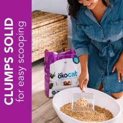 Okocat Low Tracking Clumping Mini Pellets Wood Cat Litter 10-lb