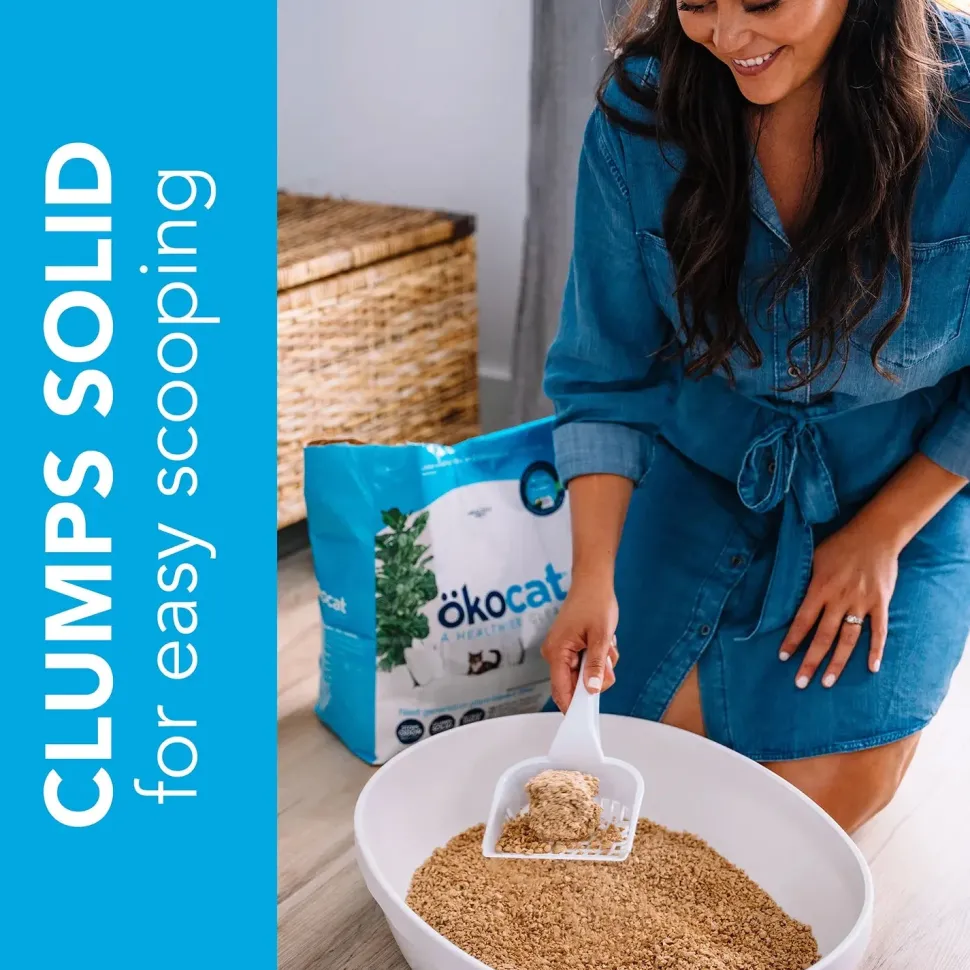 Okocat Original Premium Clumping Wood Cat Litter 9-lb