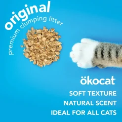 Okocat Original Premium Clumping Wood Cat Litter 9-lb