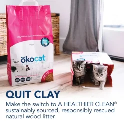 Okocat Super Soft Clumping Wood Cat Litter 10.6-lb