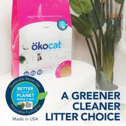 Okocat Super Soft Clumping Wood Cat Litter 10.6-lb