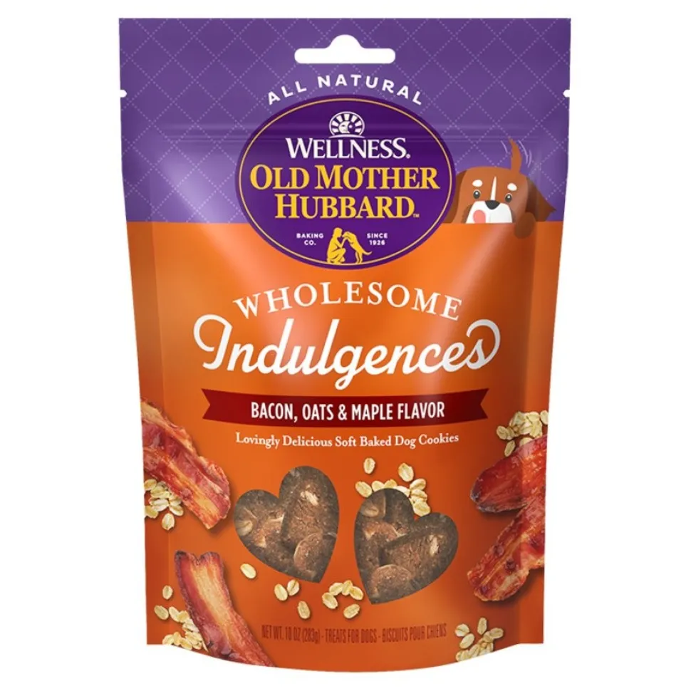 Old Mother Hubbard by Wellness Wholesome Indulgences Bacon, Oats & Maple Flavor Dog Treats 10-oz