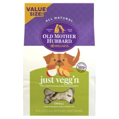 Old Mother Hubbard by Wellness Classic Just Vegg'N Natural Small Oven-Baked Biscuits Dog Treats 3.3-lb