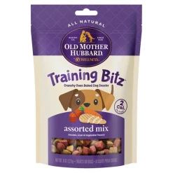 Old Mother Hubbard by Wellness Training Bitz Assorted Mix Natural Biscuits Dog Treats 8-oz