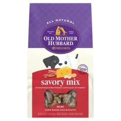 Old Mother Hubbard by Wellness Classic Savory Mix Natural Mini Oven-Baked Biscuits Dog Treats 20-oz