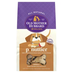 Old Mother Hubbard by Wellness Classic P-Nuttier Natural Small Oven-Baked Biscuits Dog Treats 20-oz