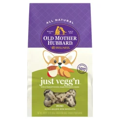 Old Mother Hubbard by Wellness Classic Just Vegg'N Natural Mini Oven-Baked Biscuits Dog Treats 20-oz