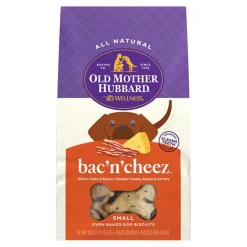 Old Mother Hubbard by Wellness Classic Bac'N'Cheez Natural Small Oven-Baked Biscuits Dog Treats 20-oz