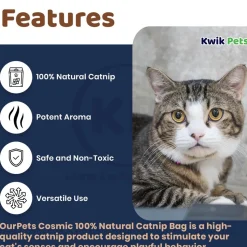 OurPets Cosmic 100% Natural Catnip Jar 1.25-oz