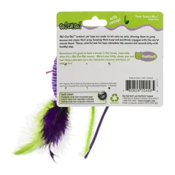 OurPets Three Twined Mice Catnip Instinct Toy Green & Purple 3 Count