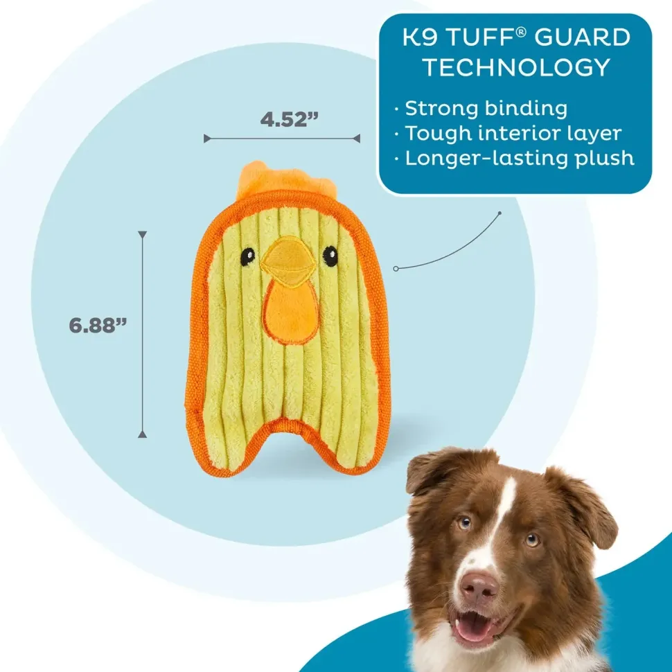 Outward Hound Durablez Chick Squeaky Plush Dog Toy Yellow Extra Small
