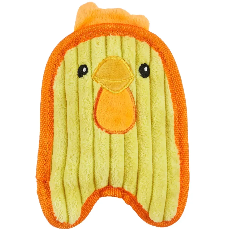 Outward Hound Durablez Chick Squeaky Plush Dog Toy Yellow Extra Small