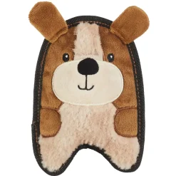 Outward Hound Durablez Puppy Squeaky Plush Dog Toy Brown Extra Small