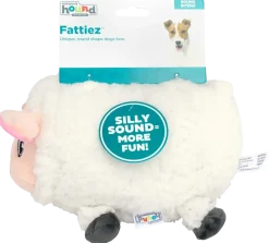 Outward Hound Fattiez Sheep Plush Dog Toy White Medium