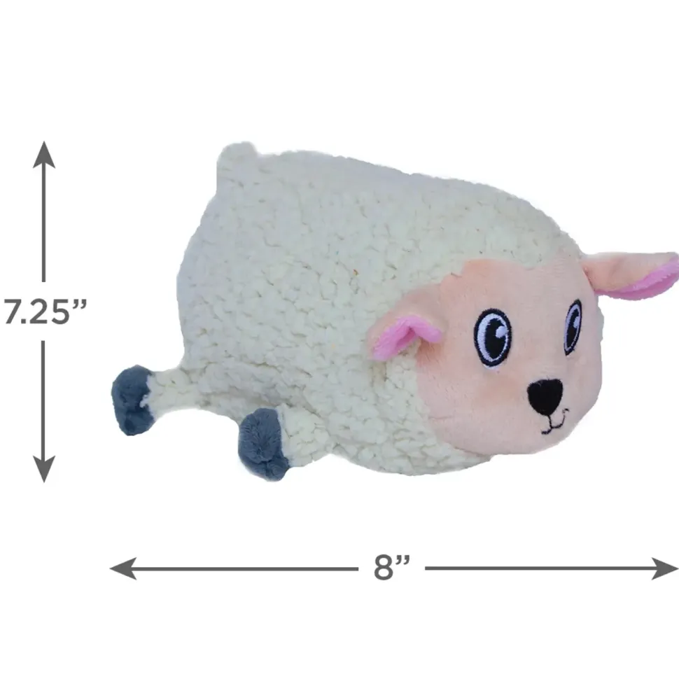 Outward Hound Fattiez Sheep Plush Dog Toy White Medium