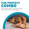 Outward Hound Fire Biterz Giraffe Firehose Plush Dog Toy Brown Medium