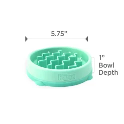 Outward Hound Fun Feeder Interactive Dog Bowl Slow Feeder Mint Extra Small