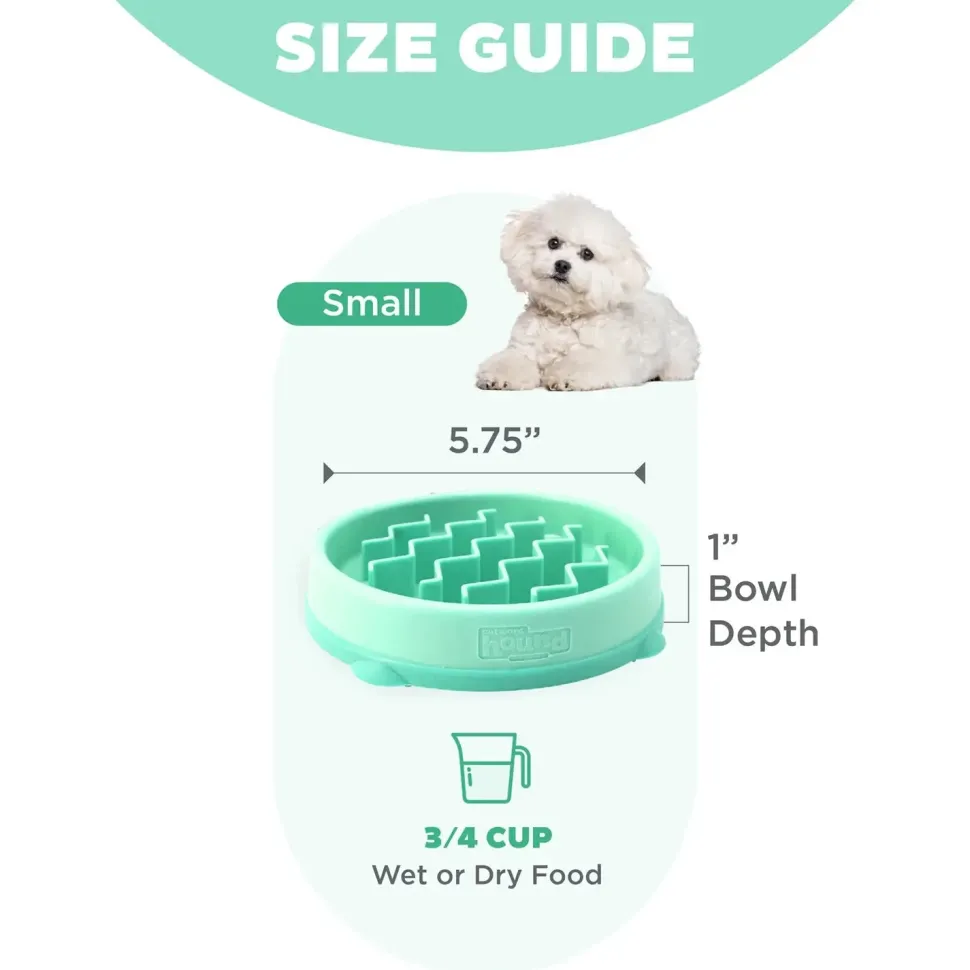 Outward Hound Fun Feeder Interactive Dog Bowl Slow Feeder Mint Extra Small