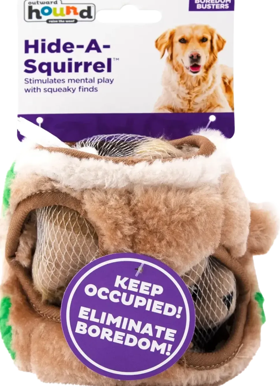 Outward Hound Hide-A-Squirrel Dog Toy Small