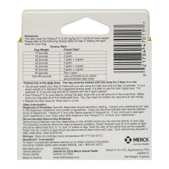 Panacur C Canine Dewormer Fenbendazole 1 Gram Pack for Dogs Up To 10 lbs 3 Count Yellow