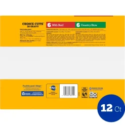 Pedigree Choice Cuts in Gravy Adult Wet Dog Food Variety Pack Beef & Country Stew 12 Count 13.2-oz