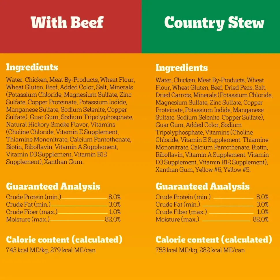 Pedigree Choice Cuts in Gravy Adult Wet Dog Food Variety Pack Beef & Country Stew 12 Count 13.2-oz