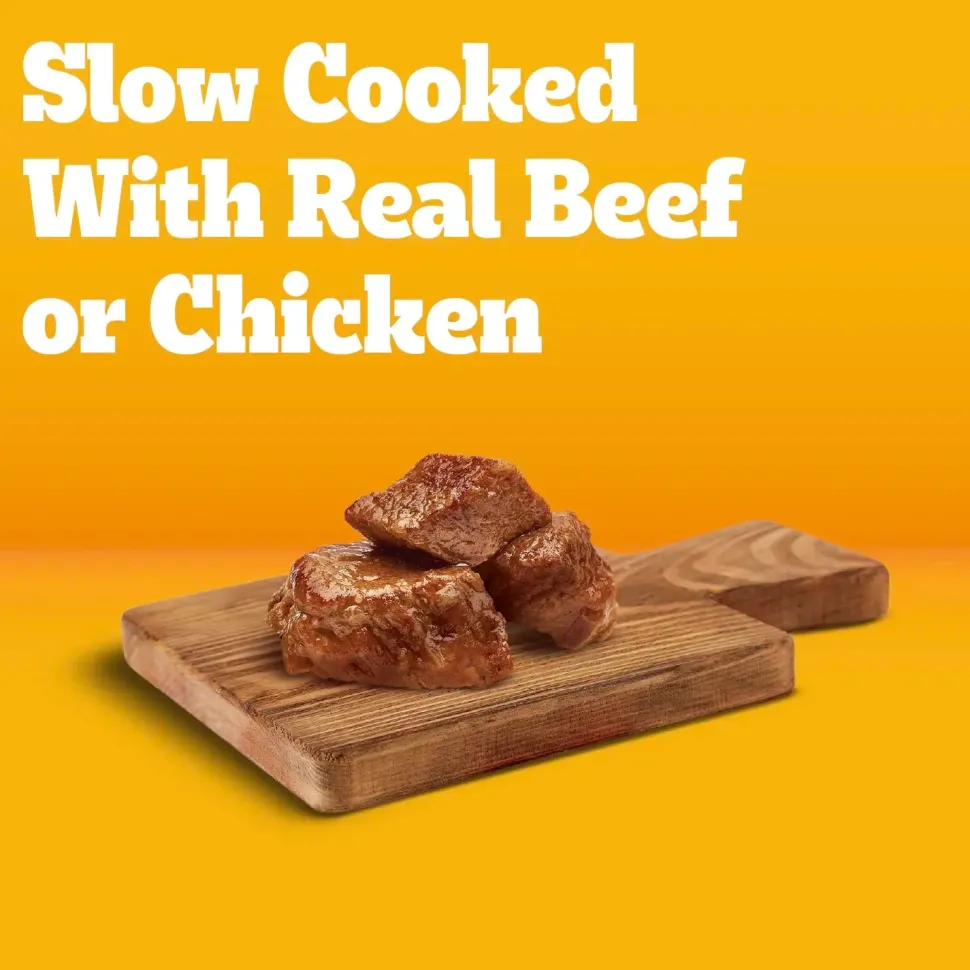 Pedigree Chopped Ground Dinner Adult Wet Dog Food Variety Pack Beef & Chicken 12 Count 13.7-oz