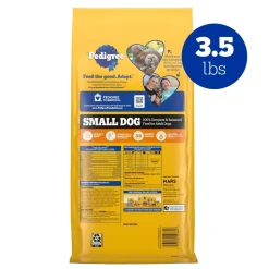 Pedigree Complete Nutrition Adult Dry Small Dog Food Roasted Chicken, Rice & Vegetable 3.5-lb