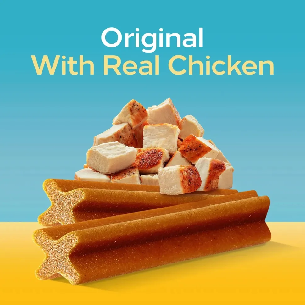 Pedigree DENTASTIX Dog Dental Treat Original with Real Chicken 25 Count