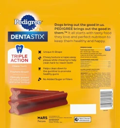 Pedigree DENTASTIX Dog Dental Treats Bacon 32 Count