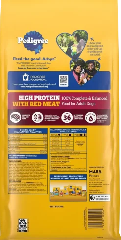 Pedigree High Protein Adult Dry Dog Food Beef & Lamb 3.5-lb