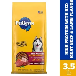 Pedigree High Protein Adult Dry Dog Food Beef & Lamb 3.5-lb