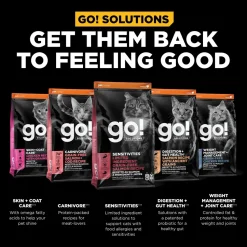 Petcurean Go! Solutions Sensitivities Limited Ingredient Grain-Free Dry Cat Food Salmon 3-lb