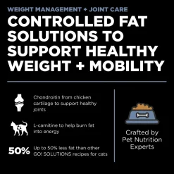 Petcurean Go! Solutions Weight Management & Joint Care Grain-Free Dry Cat Food Chicken 3-lb