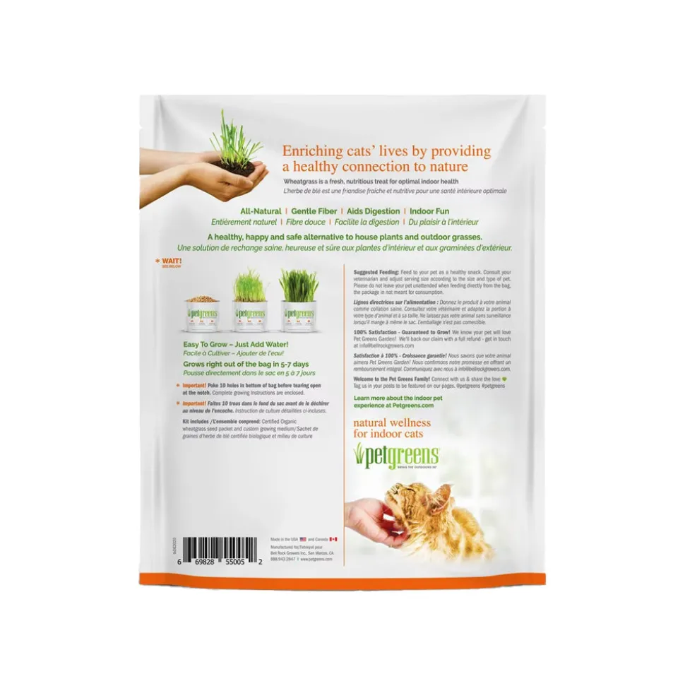 Pet Greens Garden Pet Grass Self-Grow Kit Organic Wheatgrass 3-oz