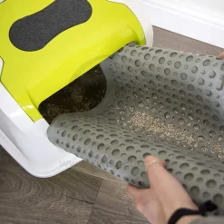 Petlinks Purr-Fect Paws Litter Mat Grey Medium